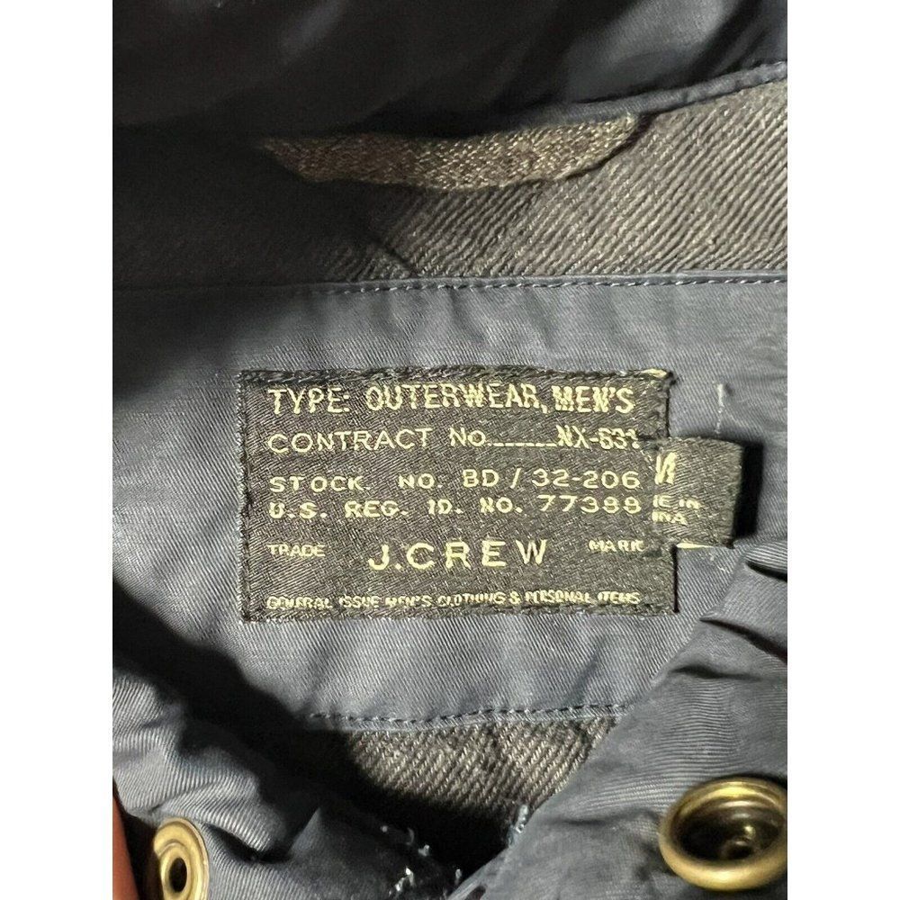 J Crew Quilted Navy Blue Field Jacket Thermore Insulated Men's Size Medium - Picture 9 of 15